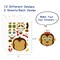 Wrapables Make a Face Stickers, Make Your Own Animal, Food, Dress-Up Stickers, DIY Craft Activities, Party Favors (24 Sheets), Magnificent Animals